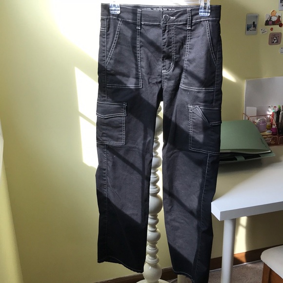 Black Pants With White Stitching - Picture 1 of 3